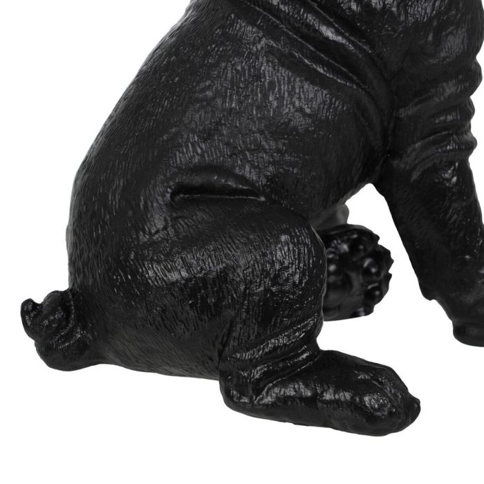 Figura Decorativa Negro Dorado Perro 15,5 x 18,4 x 25,5 cm 2