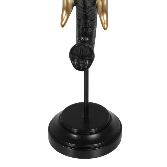 Figura Decorativa Negro Dorado Elefante 20,5 x 14,3 x 35,5 cm 3