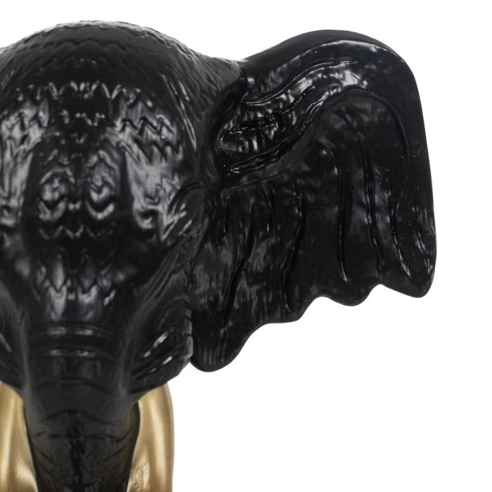 Figura Decorativa Negro Dorado Elefante 20,5 x 14,3 x 35,5 cm 2