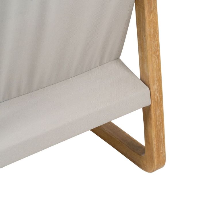 Sillón Beige Natural Madera de caucho Esponja Madera de fresno Foam 65 x 69 x 83 cm 1