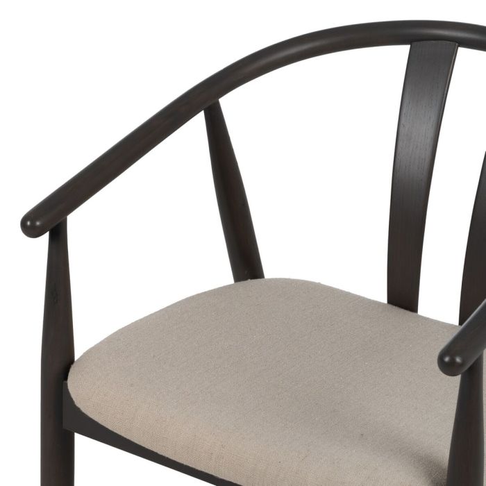 Silla de Comedor Negro Beige 56,5 x 57 x 76 cm 5