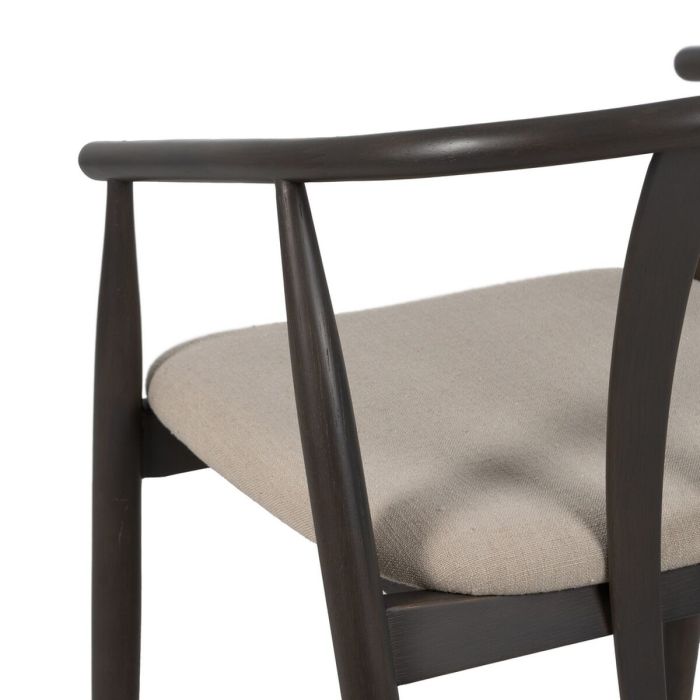 Silla de Comedor Negro Beige 56,5 x 57 x 76 cm 2