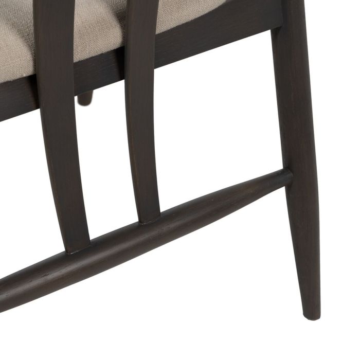 Silla de Comedor Negro Beige 56,5 x 57 x 76 cm 1