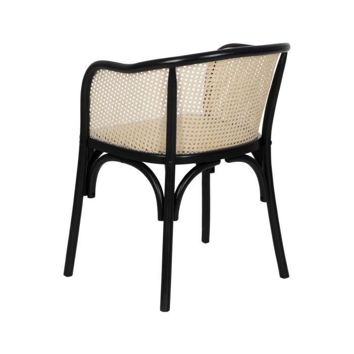 Silla de Comedor Negro Natural 56 X 58 X 77 CM 8