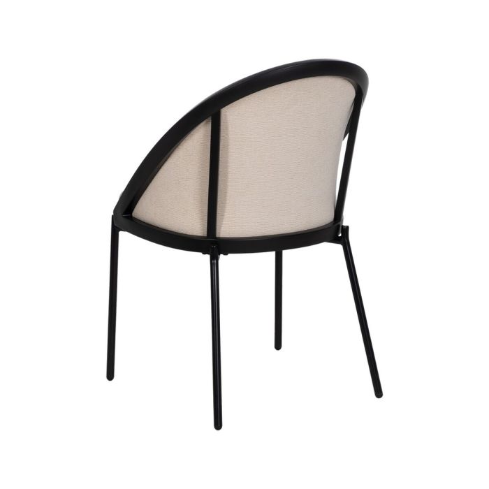 Silla de Comedor Negro Beige 54 x 47,5 x 82,3 cm 7