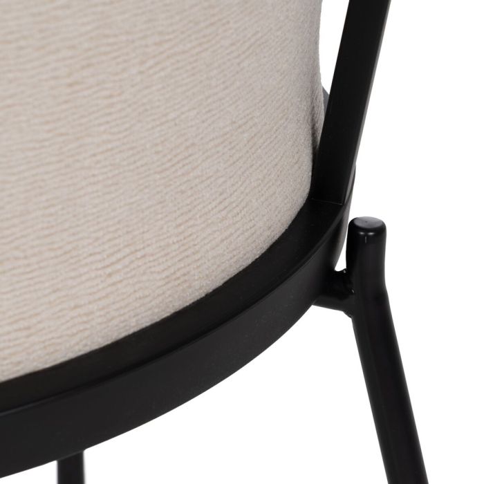 Silla de Comedor Negro Beige 54 x 47,5 x 82,3 cm 1