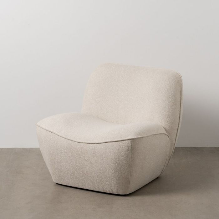 Sillón Blanco Madera MDF Foam 100 % poliéster 71 x 81 x 66 cm 9