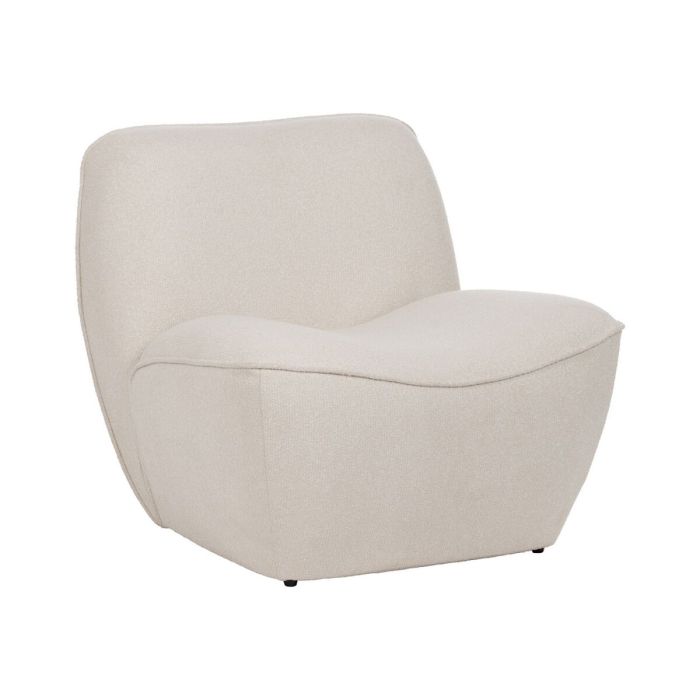 Sillón Blanco Madera MDF Foam 100 % poliéster 71 x 81 x 66 cm