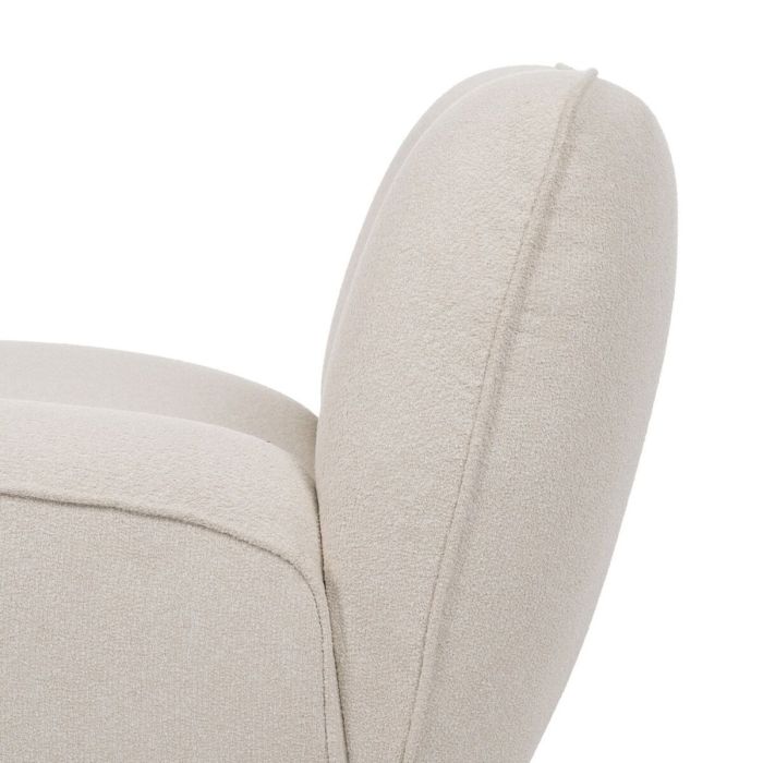 Sillón Blanco Madera MDF Foam 100 % poliéster 71 x 81 x 66 cm 4