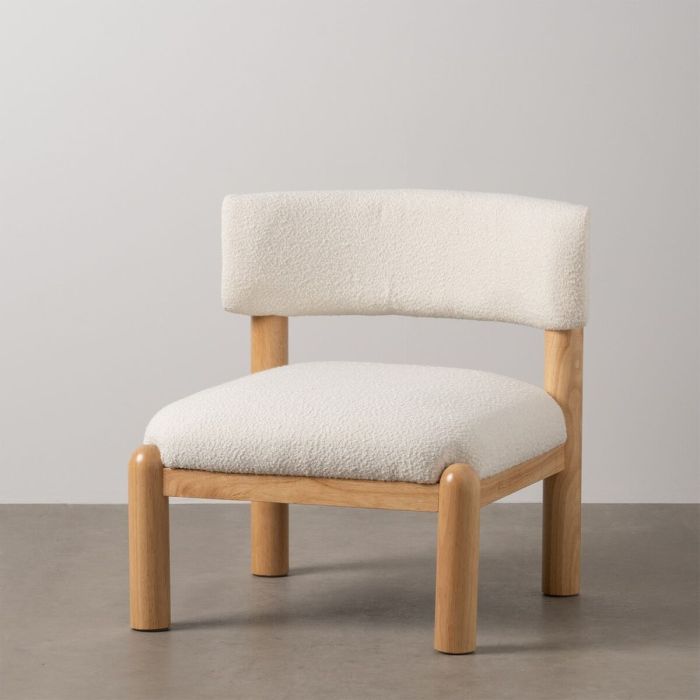 Sillón Blanco Natural Poliuretano Madera de caucho 62 x 62 x 71 cm 9