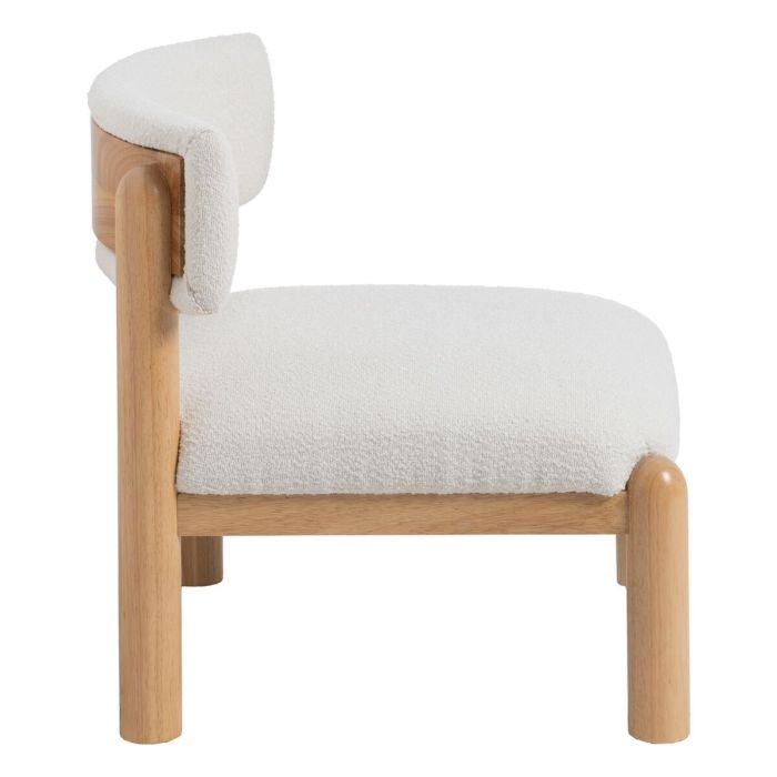 Sillón Blanco Natural Poliuretano Madera de caucho 62 x 62 x 71 cm 8