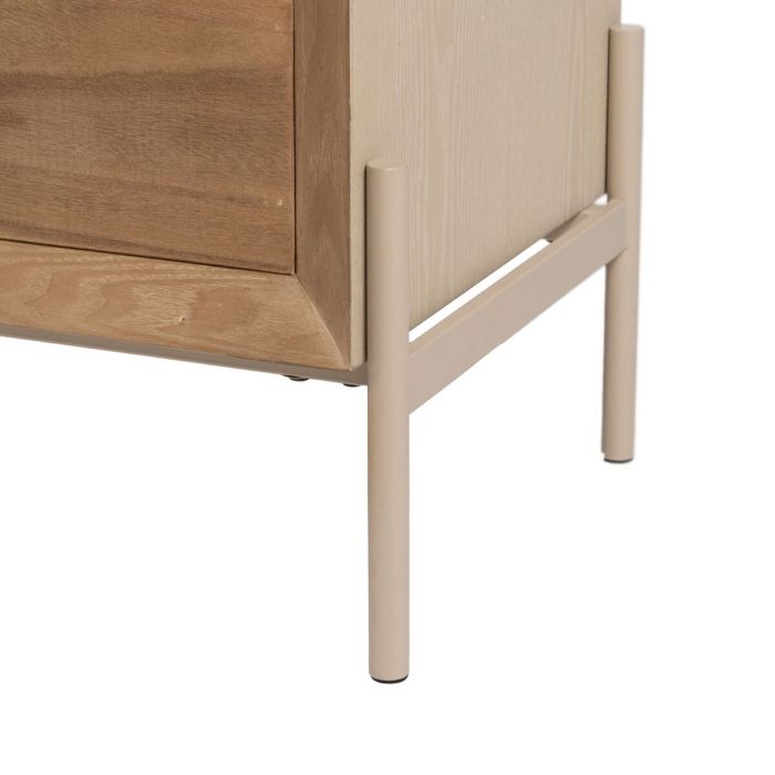 Aparador AIKO Crema Natural Hierro Madera MDF 148 x 38 x 66 cm 1