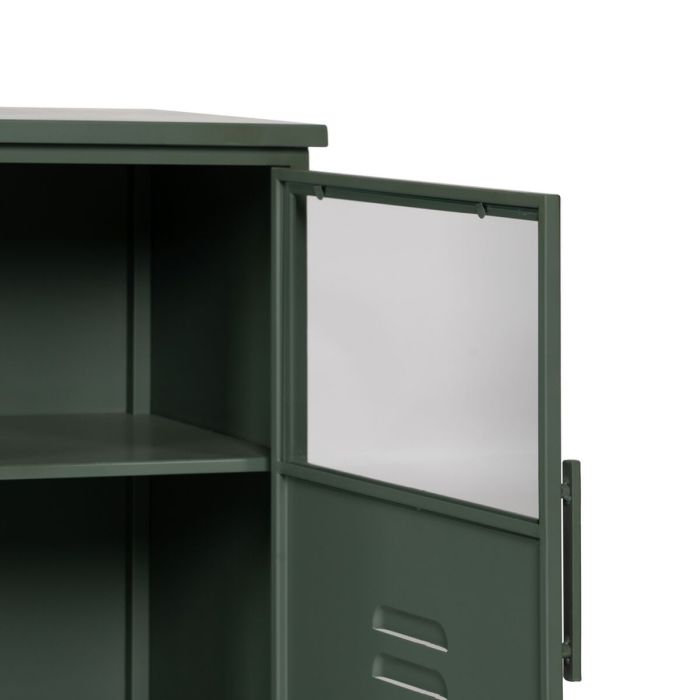 Vitrina con Doble Puerta de Cristal Menta Cristal Hierro 72 x 35 x 178 cm 5