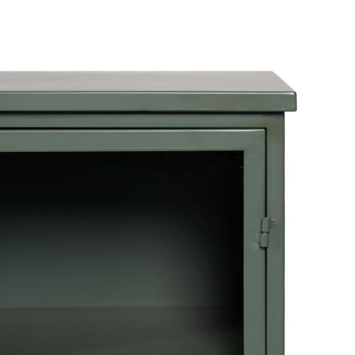 Vitrina con Doble Puerta de Cristal Menta Cristal Hierro 72 x 35 x 178 cm 3