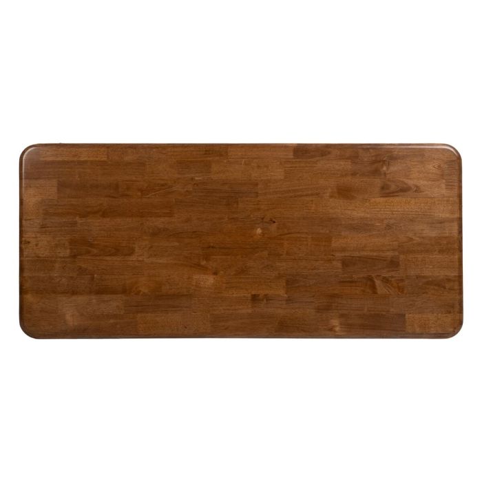 Mesa de Comedor LAGOM Negro Natural Hierro Madera de caucho 180 x 80 x 76 cm 2