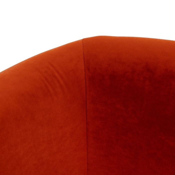 Sillón Rojo Natural Madera de caucho Foam Tejido 82 x 77 x 74 cm 4