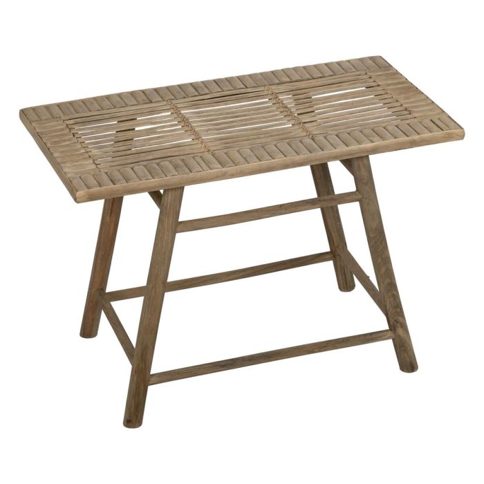 Mesa auxiliar Natural Bambú 60 x 32 x 41 cm 42 x 21,5 x 32 cm 2 Piezas (2 Unidades) 8