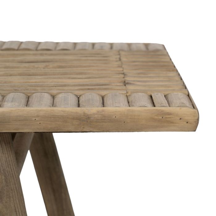 Mesa auxiliar Natural Bambú 60 x 32 x 41 cm 42 x 21,5 x 32 cm 2 Piezas (2 Unidades) 4