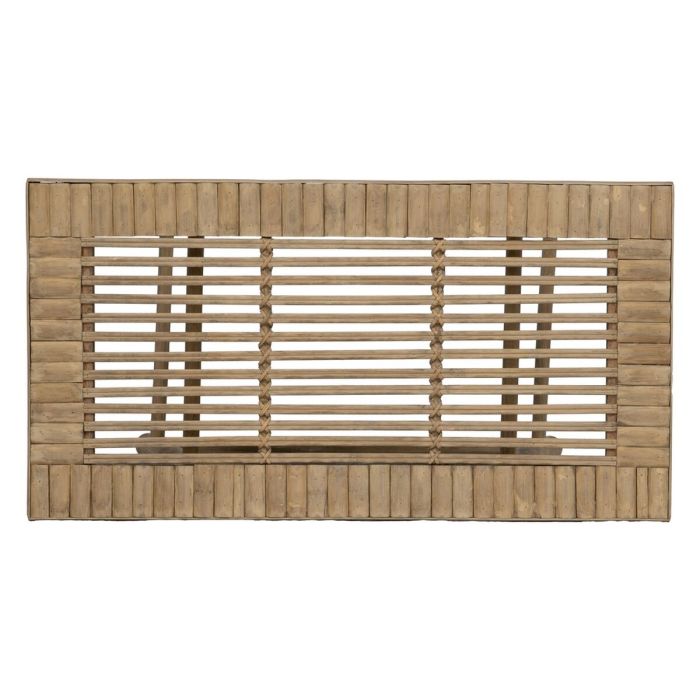 Mesa auxiliar Natural Bambú 60 x 32 x 41 cm 42 x 21,5 x 32 cm 2 Piezas (2 Unidades) 2