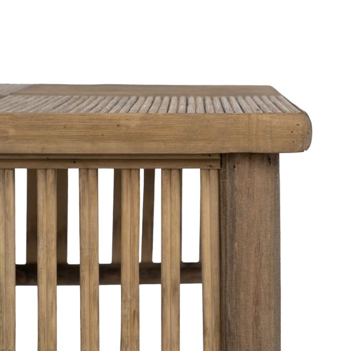 Mesa auxiliar Natural Bambú 22,5 x 22,5 x 50 cm 32,5 x 32,5 x 70 cm 2 Piezas (2 Unidades) 4