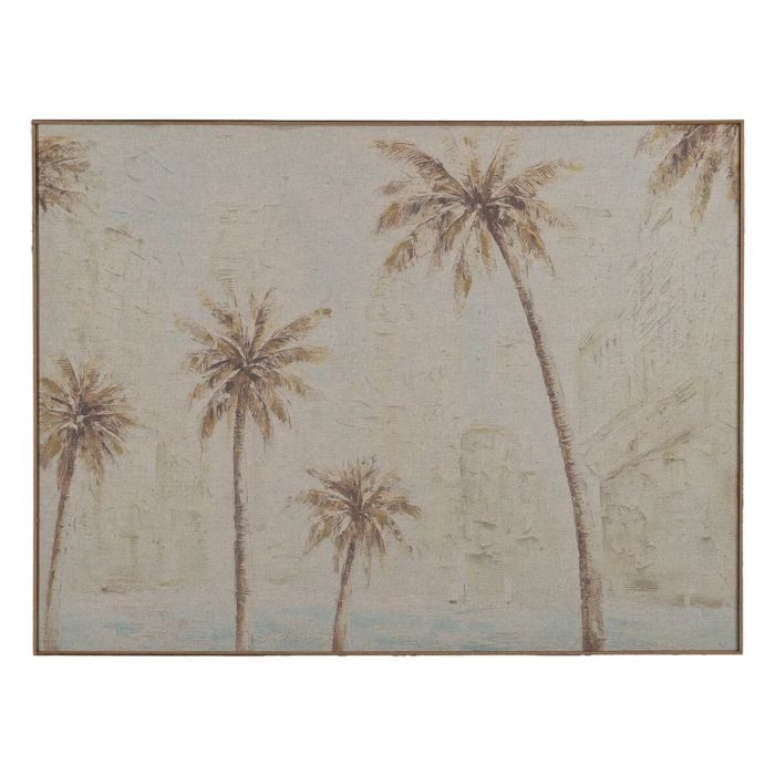 Lienzo Beige Palmeras Palmera 80 x 3,3 x 60 cm