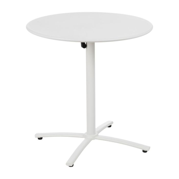 Mesa Auxiliar Plegable Blanco 70 x 70 x 72 cm