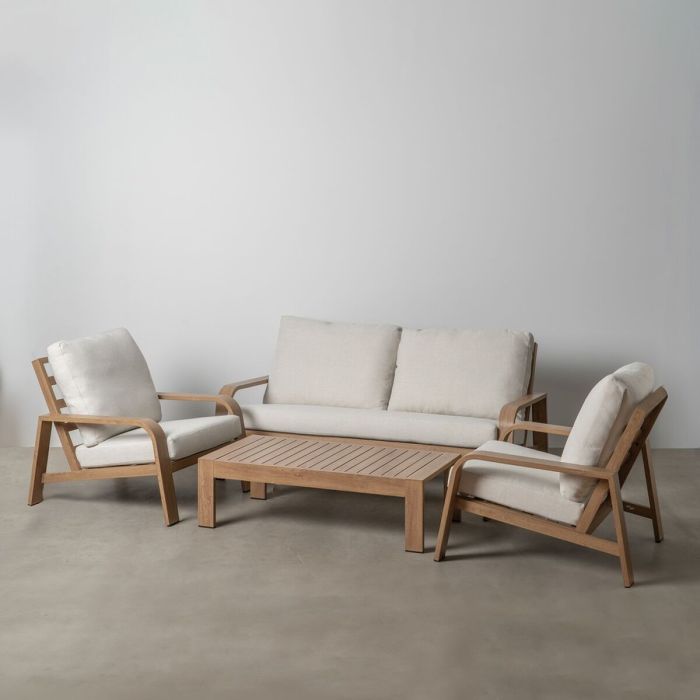 Muebles de Jardín Beige Natural 184 x 74 x 65 cm 7