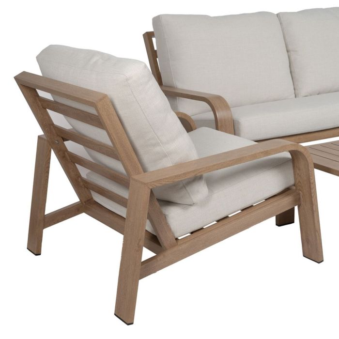 Muebles de Jardín Beige Natural 184 x 74 x 65 cm 6