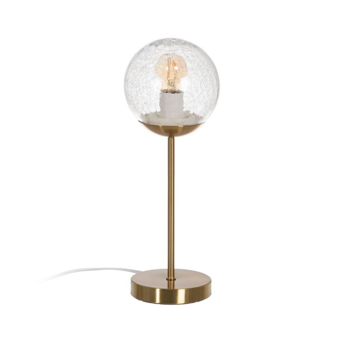 Lámpara de mesa Dorado Metal Cristal 60 W 220-240 V 15 x 15 x 41 cm