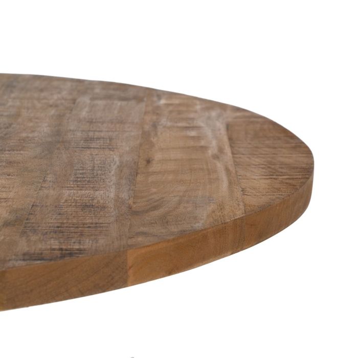 Tablero de mesa Redondo Beige Madera de mango 80 x 80 x 3 cm 3