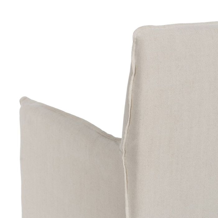 Sillón Crema Pluma Madera de pino Foam 75 x 76 x 90,5 cm 1