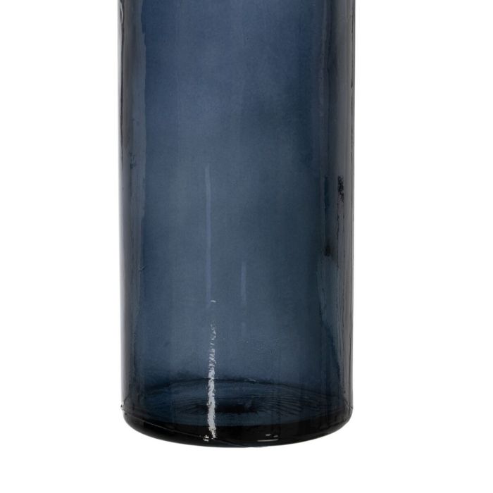 Jarrón Azul vidrio reciclado 12 x 12 x 28 cm 1