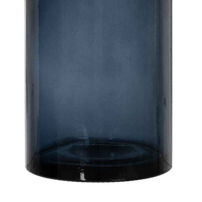 Jarrón Azul vidrio reciclado 15 x 15 x 20 cm 1