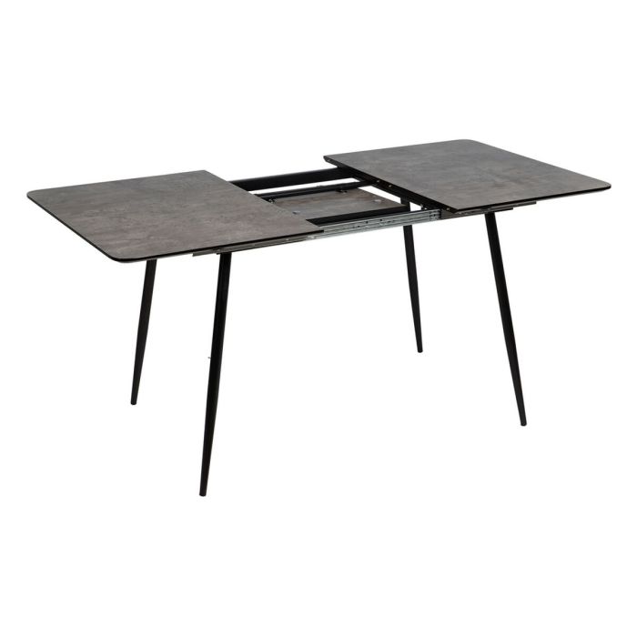 Mesa Extensible Negro Gris Hierro 120 x 80 x 75 cm 7