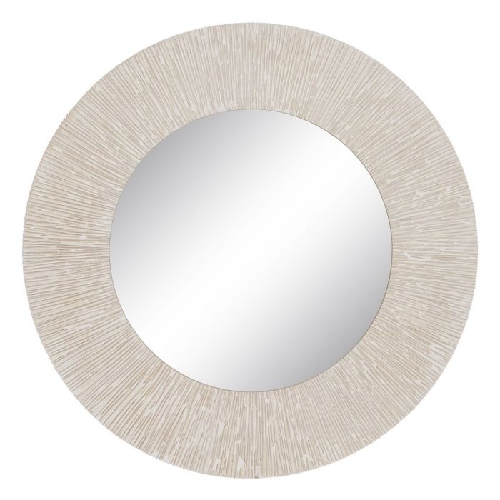 Espejo de pared Blanco Madera 90 x 2 x 90 cm