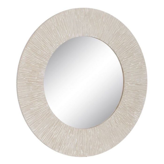 Espejo de pared Blanco Madera 90 x 2 x 90 cm 5