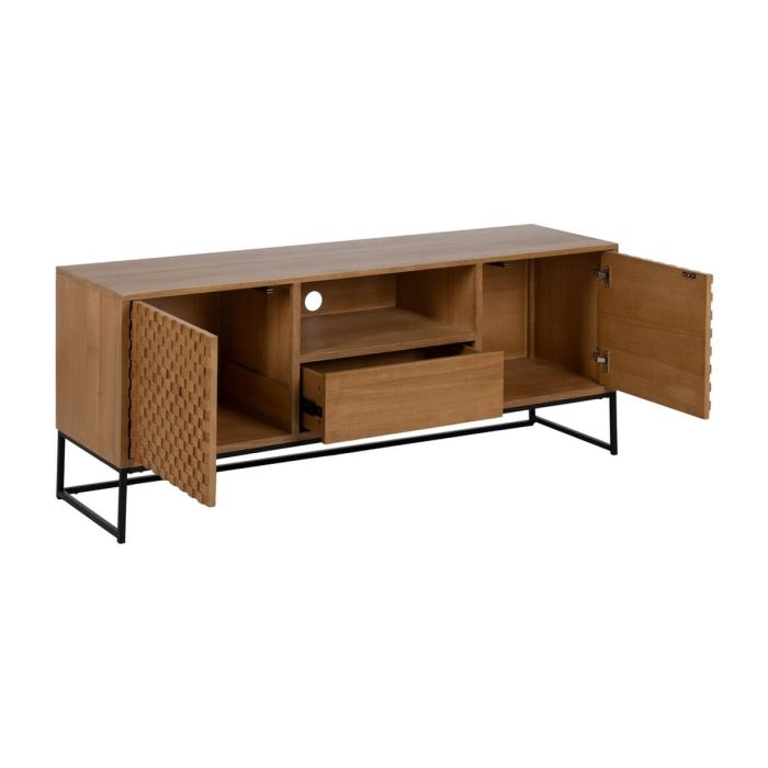 Mueble de TV MARIGNI Negro Natural 148 x 40 x 60,5 cm 8