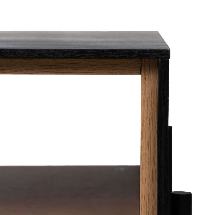 Mesa de Centro ORLEANS Negro Natural Hierro Madera MDF 124 x 60 x 43,5 cm 3