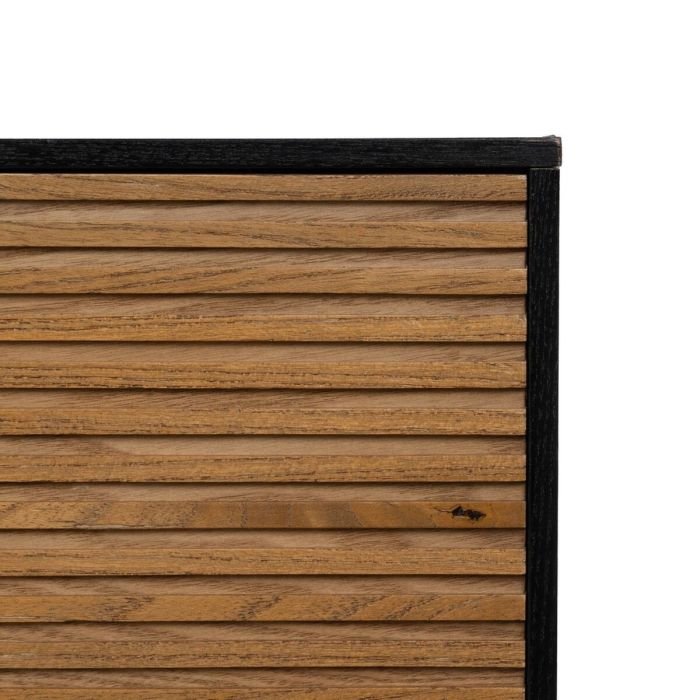 Aparador ORLEANS Negro Natural Hierro Madera MDF 164 x 40 x 75 cm 1