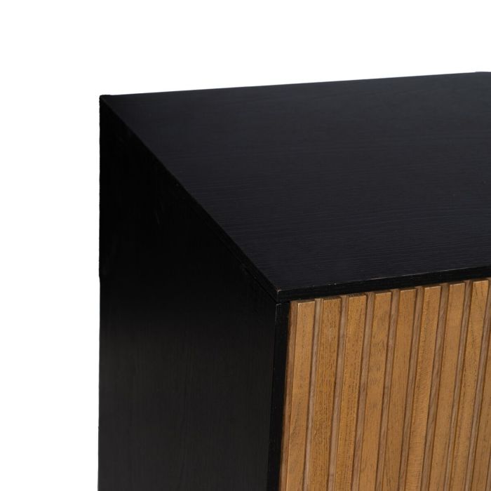 Aparador ORLEANS Negro Natural Hierro Madera MDF 204 x 40 x 81,5 cm 7