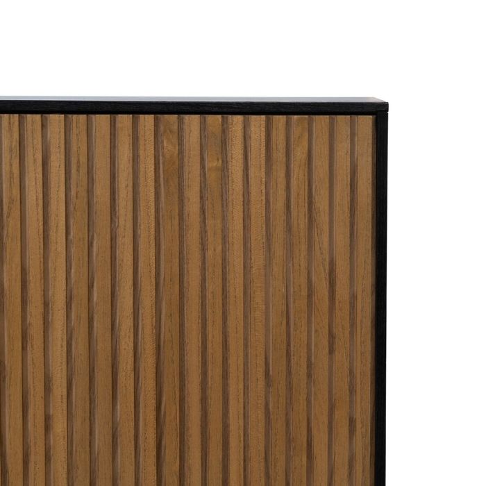 Aparador ORLEANS Negro Natural Hierro Madera MDF 204 x 40 x 81,5 cm 3