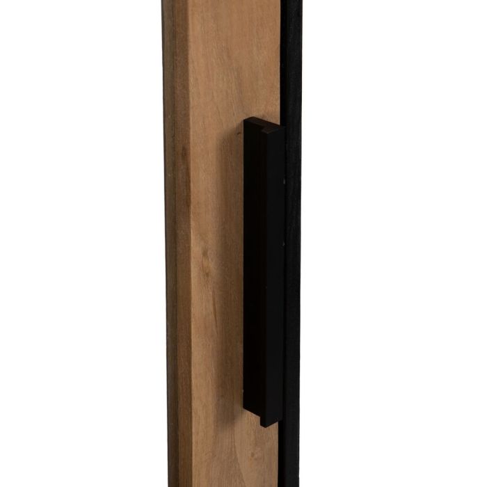 Vitrina ORLEANS Negro Natural Cristal Hierro Madera MDF 61 x 40 x 196 cm 4