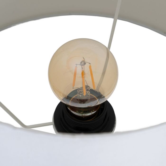 Lámpara de mesa Blanco Negro Dorado Hierro 40 W 33 x 33 x 63,5 cm 4