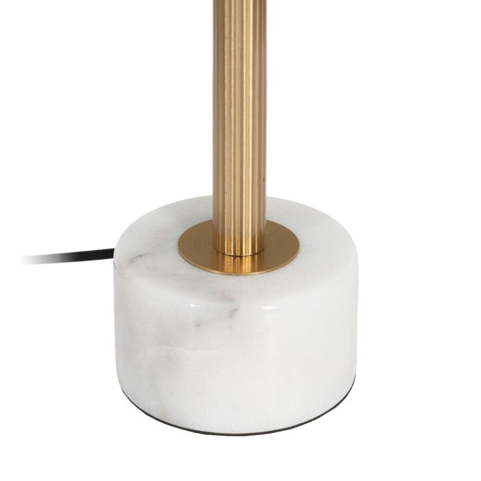 Lámpara de mesa Blanco Gris Dorado Mármol Hierro 40 W 25 x 25 x 61 cm 2