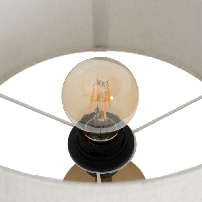 Lámpara de mesa Beige Crema Dorado Cerámica Hierro 40 W 30 x 30 x 58 cm 3