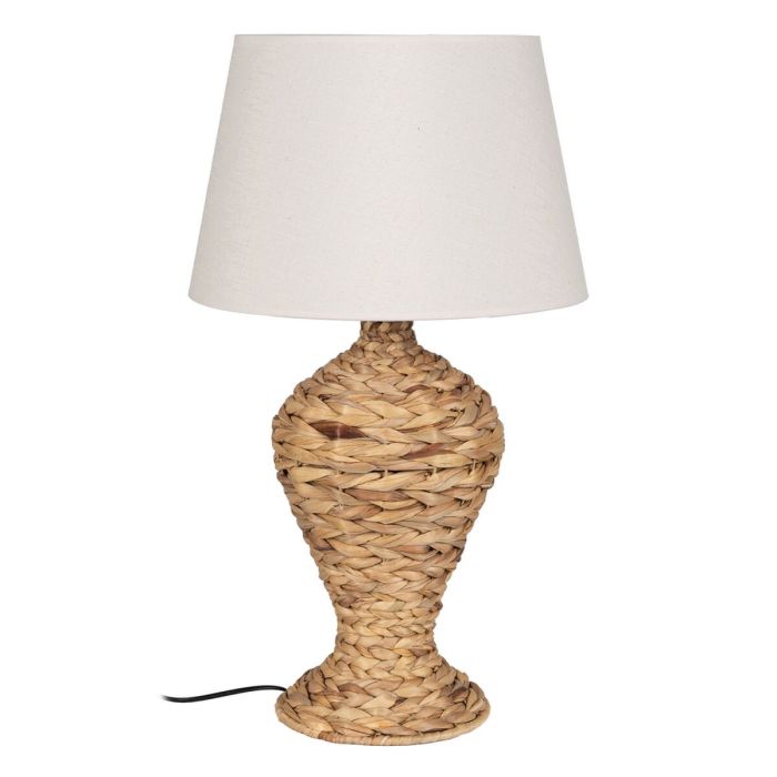 Lámpara de mesa Crema Natural Lino Hierro Fibra natural 60 W 220-240 V 40 x 40 x 69,5 cm