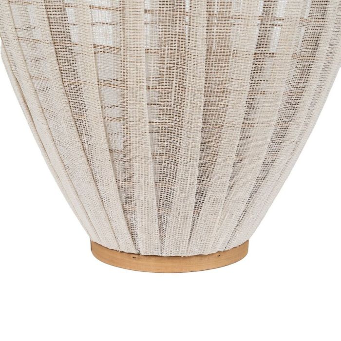 Farol Beige Natural Bambú Cristal 38 x 38 x 70 cm 1