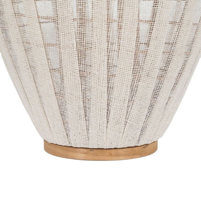 Farol Beige Natural Bambú Cristal 40 x 40 x 83 cm 1