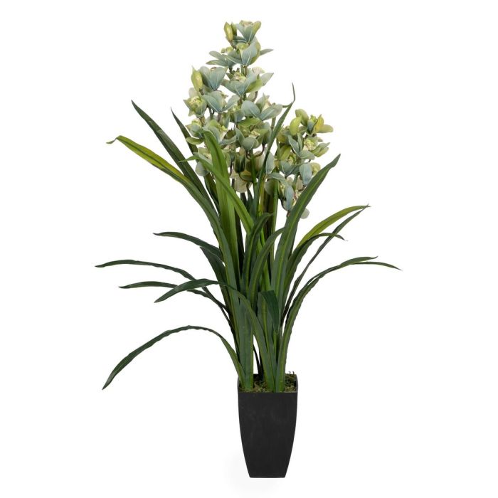 Planta Decorativa Bambú Polietileno Hierro Cemento Tejido 45 x 45 x 110 cm