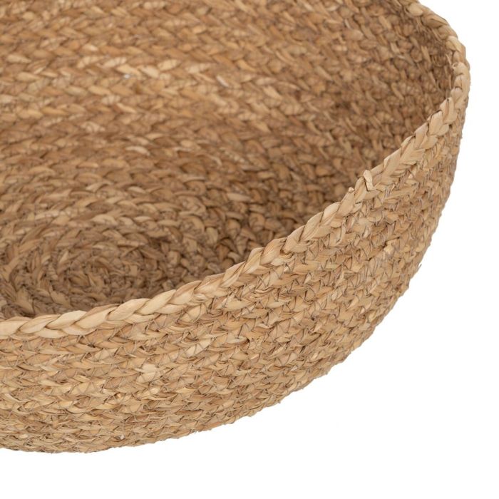 Cesta Decorativa Fibra natural 34 x 34 x 11 cm (3 Unidades) 3